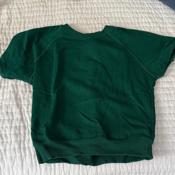Urban Outfitters Tops - Urban Outfitters green sweatshirt short sleeve